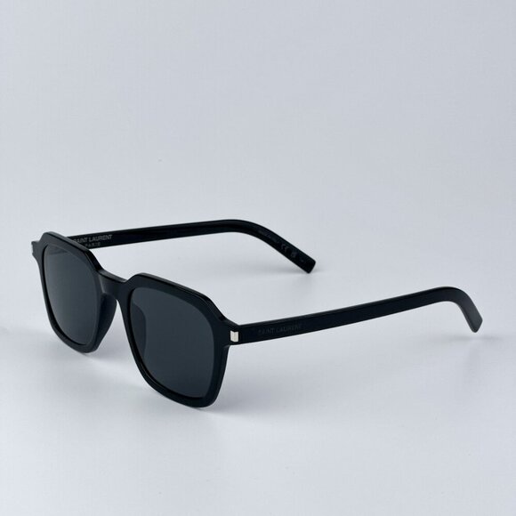 Saint Laurent Women Black Grey Square BRAND NEW Sunglasses SL715 SLIM 001 - Picture 3 of 11